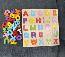 Wood City Alphabet Puzzle Board