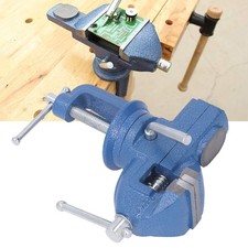 ⁺2 Table Vise Clamp On Work Bench Vise 360 Degree Rotation Base Adjustable