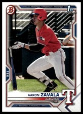 2021 Bowman Draft #BD-101 Aaron Zavala