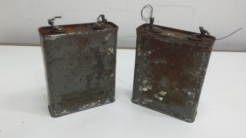 x2 600 vDC 10uf 10MFD The Capacitron CO Hermetically Sealed Oil Filled Capacitor