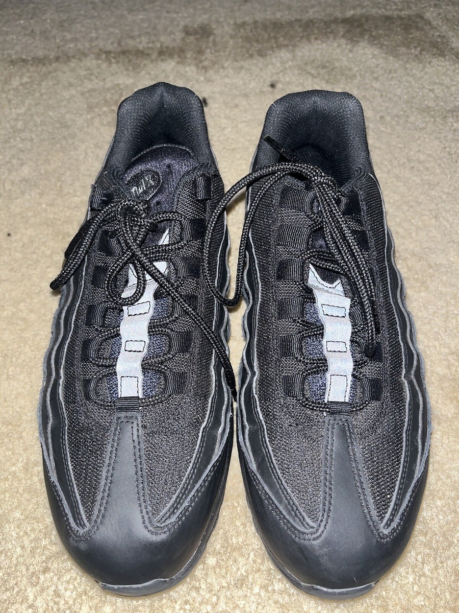 Size 7.5 - Nike Air Max 95 Essential Triple Black for sale