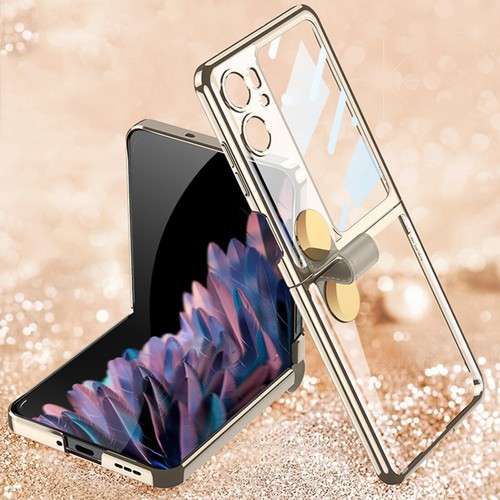 Plating Phone Case Shockproof Cover Case for OPPO Find N2 Flip Protector Shell - Photo 3 sur 11
