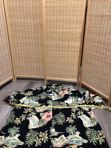 Batik Bay Hawaiihemd Knopfleiste Hemd 100% Viskose 2XLT 2XL Tall NEU mit Etikett