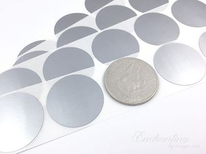 50 Scratch Off Labels .70/" Round Gold Stickers