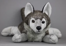Wildlife Artists 12" plush stuffed Wolf Dog Rare Hard To Find