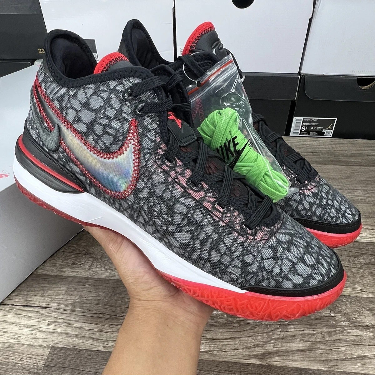 Nike Zoom LeBron NXXT Gen x FaZe Clan Bred Bsketball Shoes Mens Size 10.5