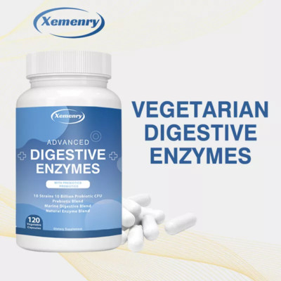 Verdauungsenzyme 1000mg 100 Kapseln Darmgesundheit, Verdauungsunterstützung - probiotisch