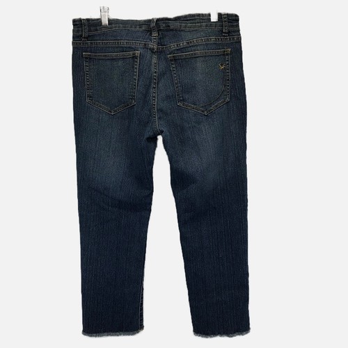 Dream Out Loud By Selena Gomez Juniors Size 13 Raw Hem Stretch Denim Capri C - Picture 4 of 7