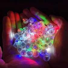 40Pcs LED Balloon Lights Tiny Wireless Battery Mini Round Flash Ball Party Decor
