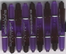 1.5in. 2ba Black/Purple HARROWS SUPERGRIP FUSION Dart Shafts  Rings: 1 set of 3