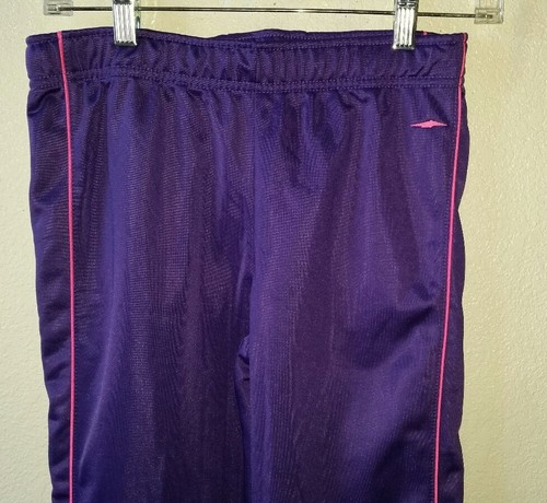 Girls Purple PinkTrim Sweat Pant 10/12 Brand/Sz Tag Missing From set Polyester - Picture 2 of 9