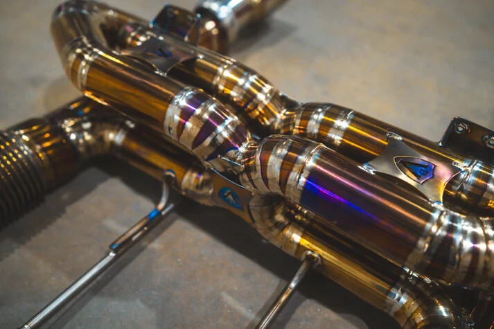 Valvetronic Designs Double X Pipe F1 Exhaust System For 2018-2022 Mclaren 720S