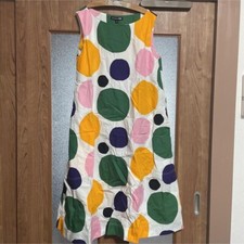 Uniqlo Marimekko Dot Sleeveless graphic Dress one-piece size M (US S)  NEW