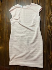Donna Morgan Shirt Dress, Womens Size 12, Pink, Above Knee, Sleeveless, Textured