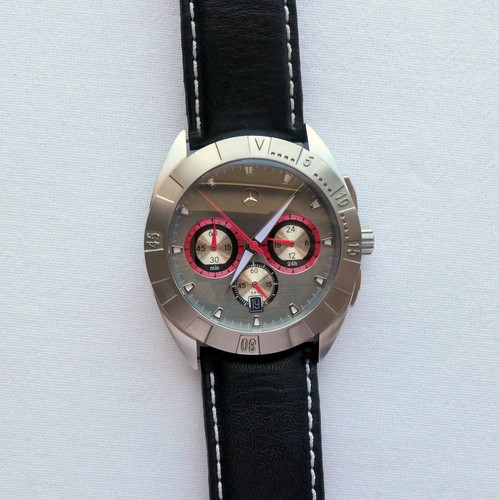 Mercedes Benz Motorsport AMG Titanium Racing Sport Accessory Chronograph Watch