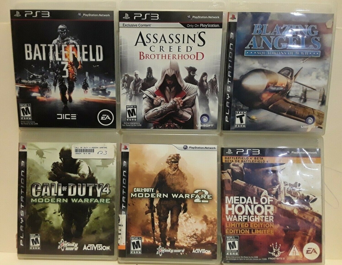 Lot De 4 Jeux PS3 - Call Of Duty, Battlefield 4, Assassin's Creed, FIFA - Bon état