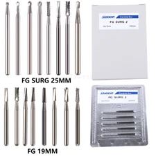 Dental Surgical Burs Carbide Bur Friction Grip FG Pear Round High Speed 1 Pack
