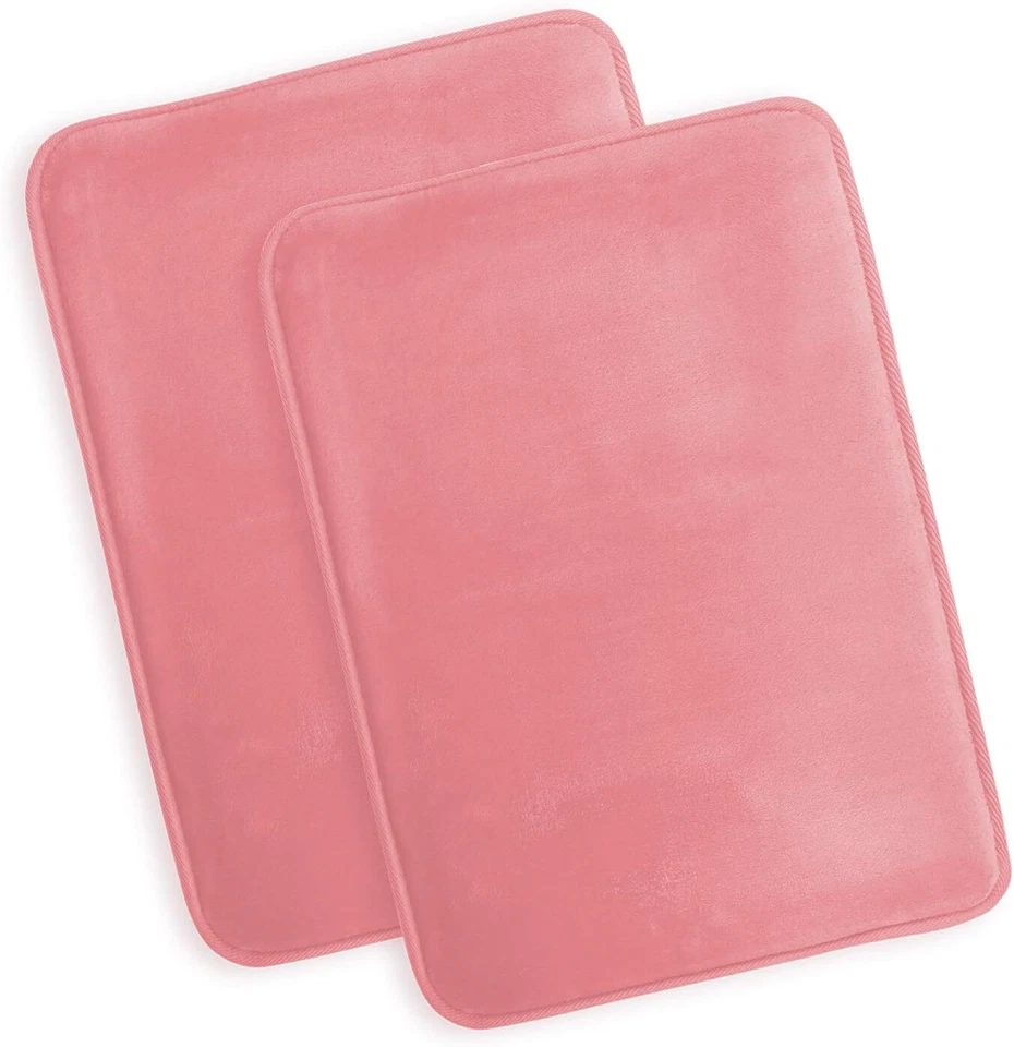 Juego de 3 alfombras antideslizantes de espuma viscoelástica para baño de secado rápido alfombras de baño alfombra de contorno Foto 2 de 4