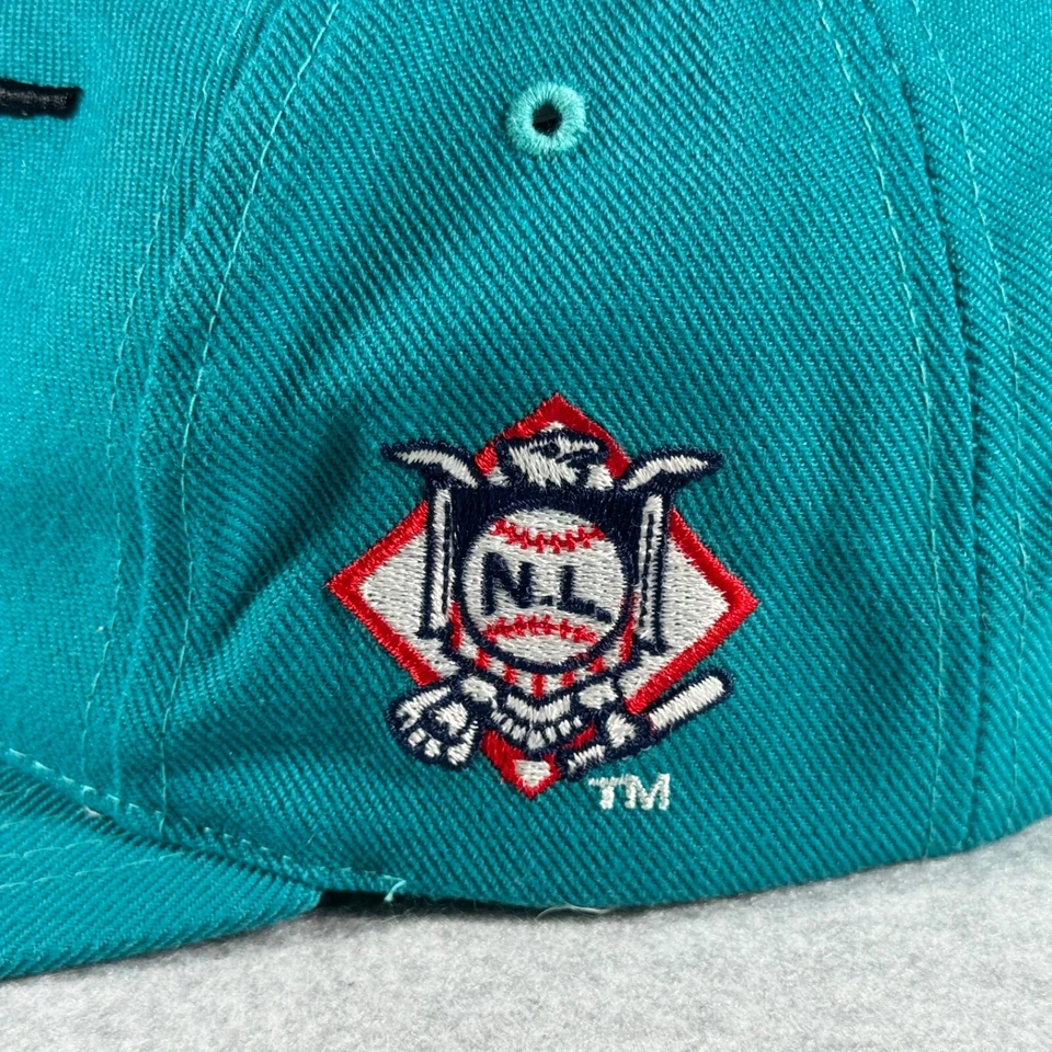 Florida Marlins Hat Cap Green Strap Back National League Baseball GCC Adjustable - Image 4 of 4