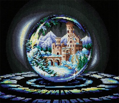 Andriana Make your own Hands Cross Stitch Kit S-05 Spheres Of Wishes Winter