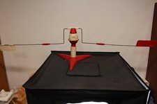 Vintage Hard to Find 1980 Eldon USA Wind Up Spinning Flags Toy Works 