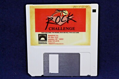 Rock Challenge 3 1/2'' Floppy Disk Amiga Computer Game ReadySoft Trivia Quiz