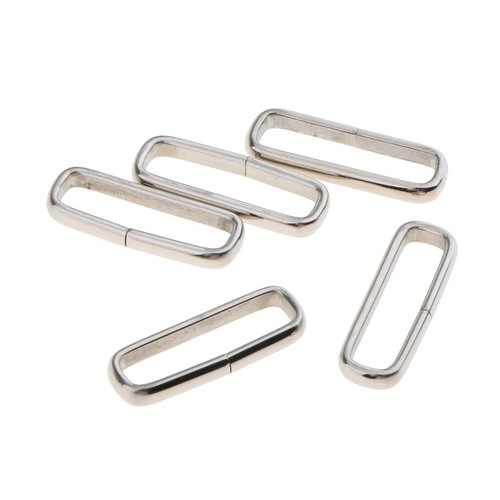 5Pcs Metal Watch Band Retaining Keeper Buckle Ring Loop for 18-22mm Strap Wide - Picture 10 of 16