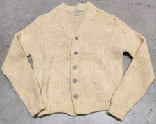 Vintage Sweater Wool Kodel By Campus Knit Cable Knit Cardigan Button Medium P 