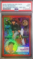 2018 Topps Silver Pack Chrome #44 Ryan McMahon Red Refractor RC PSA 9 (3/5) POP1