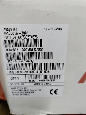 Avaya 4610SW Digital Telephone (700274673) unused open box