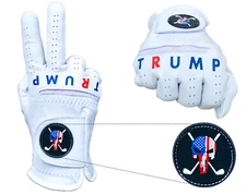 Trump Golf Glove Men's 100% Cabretta Leather Funny Gag Gift PGA Style Tour MAGA