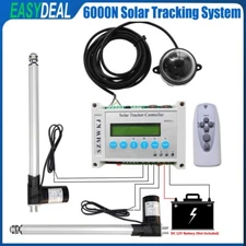 Solar Tracking Dual Axis Tracker W/ DC12V 6000N Linear Actuator W/ Controller EL