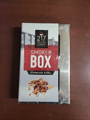 Stainless Steel Smoker Box for Grilling or Smoking  8.25 x 5.25 x 1.5''