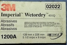 Feuille Micro Fine Wetordry 3M (139Mm×228Mm) 1200A ,02022 (Paquet De 50Pcs) Neuf