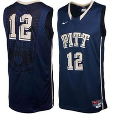NEW NIKE KIDS PITTSBURGH PANTHERS BLUE BASKETBALL JERSEY #12 SIZE M 12/14 PITT