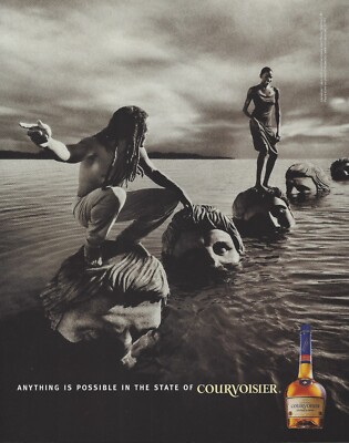 1999 Courvoisier V.S. Cognac Napoleon Anything Is Possible vintage Print Ad