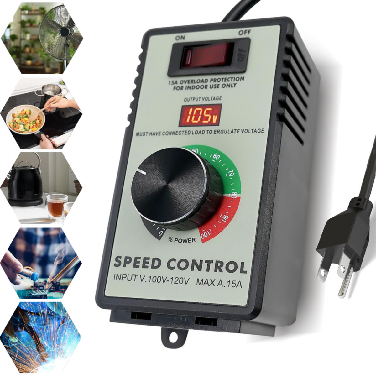 4000W Variable Speed Controller Electric Motor For Rheostat Fan Drill ...