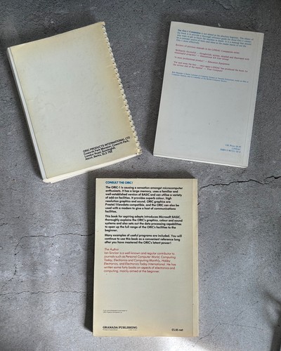 Job Lot Vintage 1980s ORIC-1 Retro Home Micro Computer Books Program Manual - Photo 3/4