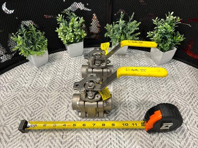 2 QTY! Bulk Lot- 1'' Apollo 86A-205-01 SS Socket Weld Ball Valve 1500 CWP -NEW!