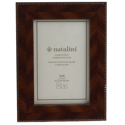 Cadre Photo En Bois Natalini 10x15 Cm - Fabriqué En Italie, Bleu Ciel, Intérieur Velours - 3