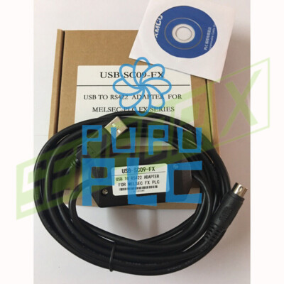 PLC Programming USB-SC09-FX Cable For MELSEC USB TO RS422 ADAPTER Mitsu
