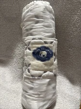 John Robshaw Standard Sham Layla Gray quilted And Embroidered 20x26🔵