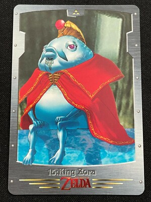 The Legend of Zelda Card 15 King Zora 1999 BANDAI JAPAN Nintendo
