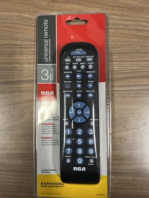 RCA RCR3273R Universal Remote Control For 3 Devices