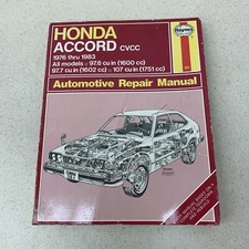 Haynes CVCC Honda Accord 1976 thru 1983 Auto Repair Manual 351 Vintage Auto
