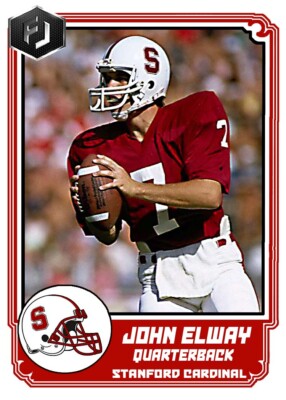 ACEO JOHN ELWAY STANFORD CARDINAL CUSTOM HAND MADE ART CARD