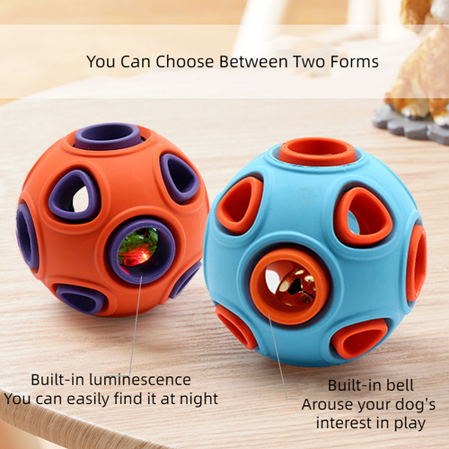 Pet Dog Ball with Sound Rubber Bouncy Catch Ball Tough Durable Training Toy Ball - Picture 3 of 25
