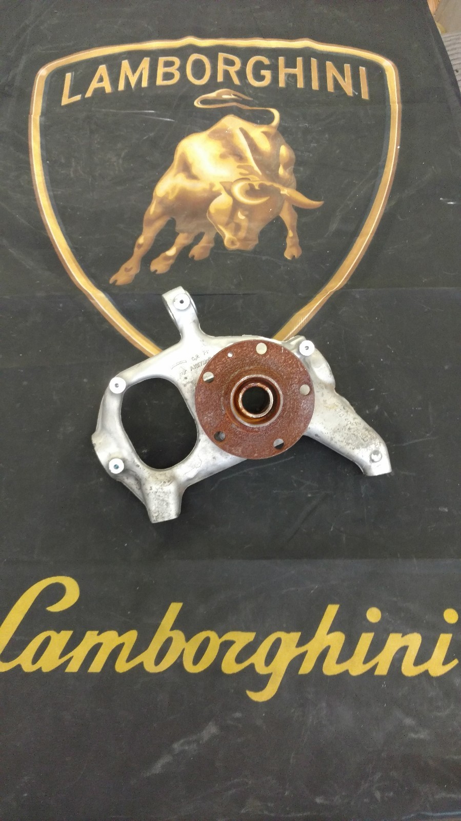 LAMBORGHINI AVENTADOR LP700 720 FRONT LEFT HUB KNUCKLE HOUSING OEM 470407245D