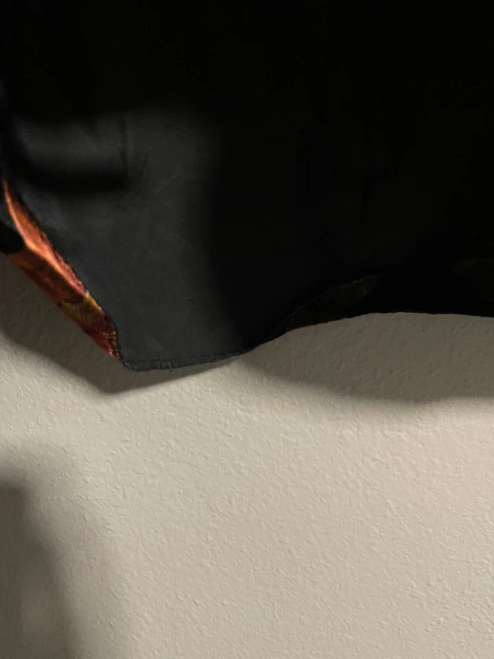 Chaqueta De Colección Para Mujer Talla 14 Roja Negra Floral Terciopelo Brillo Romántico Años 90 LEER Foto 3 de 4