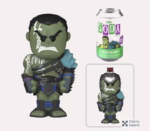 Funko Soda Gladiator Hulk Marvel Thor Ragnarok Figure Collectible